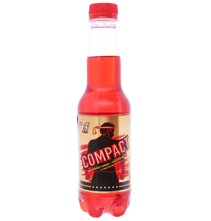 Lốc 6 chai nước tăng lực Compact vị cherry 330ml