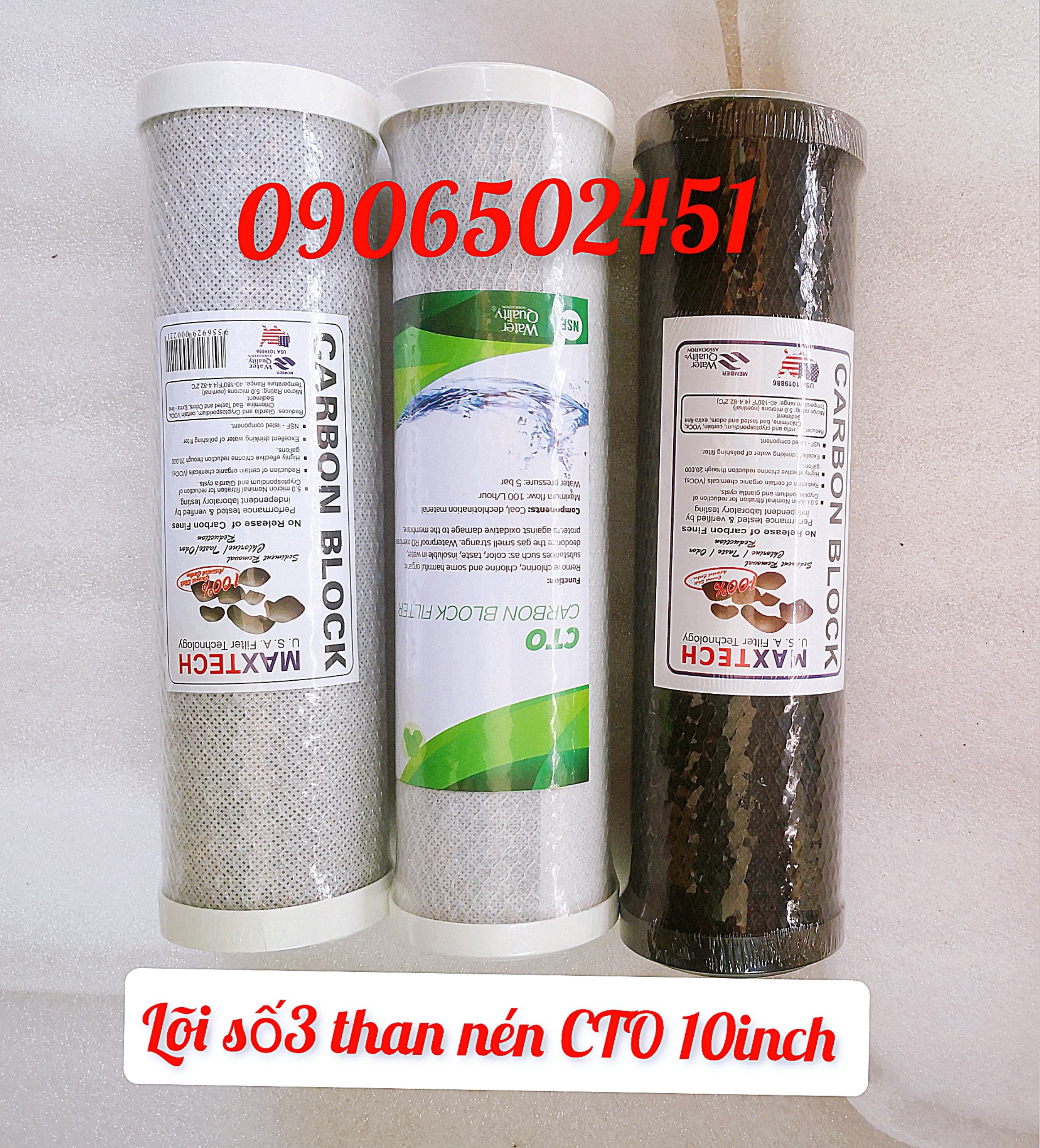 [HCM]COMBO Bộ lọc nước sinh hoạt 2 cấp 20C3  LY 10INCH