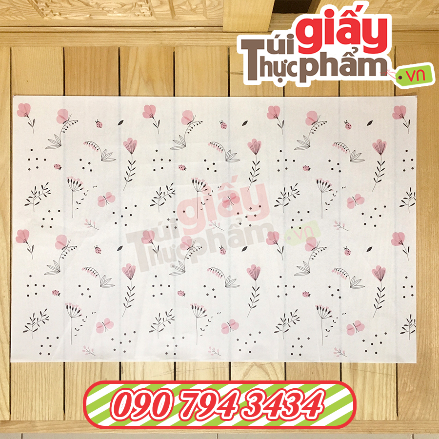 Giấy Gói Thời Trang, Phụ Kiện (500 tờ / 40x60cm / 40gsm / Hoa Lá)