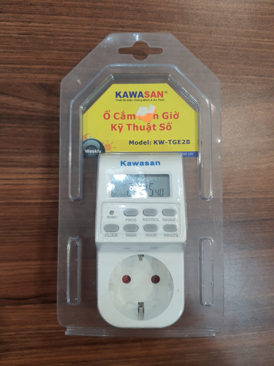 Ổ cắm điện hẹn giờ Kawasan KW-TGE2B