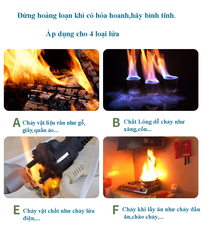 Bình Xịt Chữa Cháy Bình Cứu Hỏa Mini Dập Lửa Khẩn Cấp Ô tô Văn Phòng Siêu Nhanh