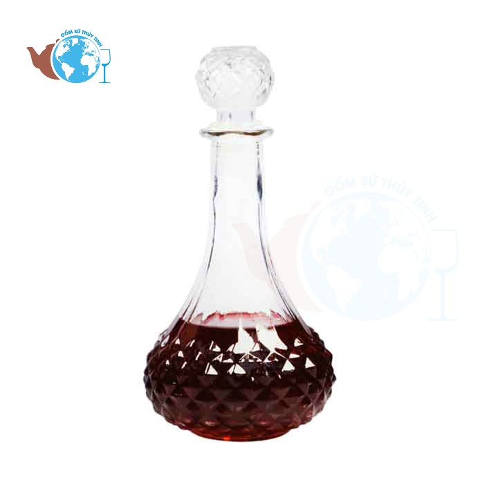 BR02 Bình đựng rượu ngâm sâm thuỷ tinh 750ml