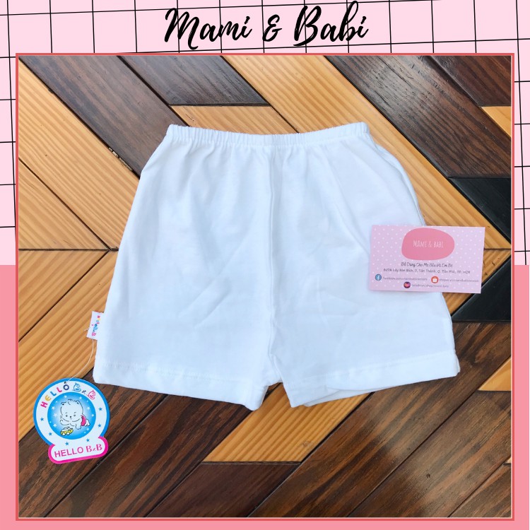 Quần Ngắn Trắng Cho Bé Hello B&B