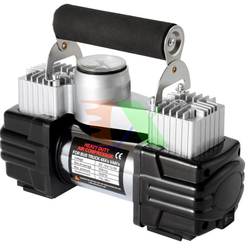 Tire pump car 12V 2 plunger tbo-350w, pump pneumatic tires, pump spare tire, air compressor, pump super healthy