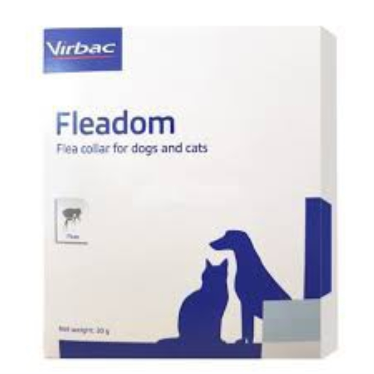 Vòng đeo cổ trị ve bọ chét trên chó mèo Virbac Fleadom