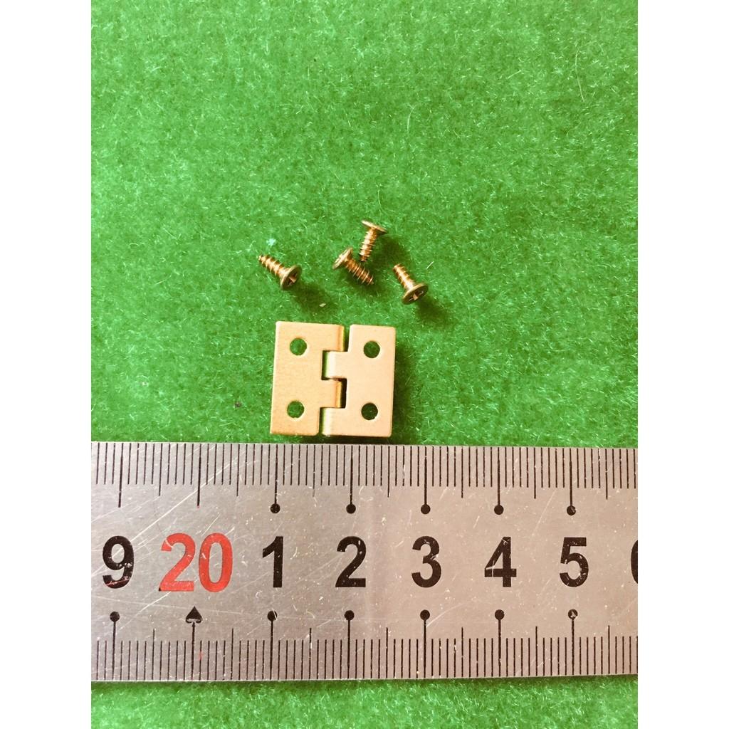 [HCM]Combo 4 cái bản lề mini kèm ốc vít