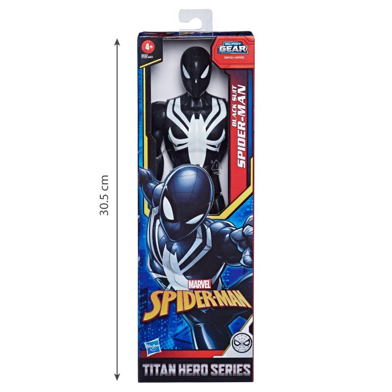 Đồ chơi chiến binh Titan Black suit 30 cm Spiderman E8523 