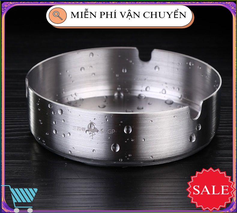 Gạt Tàn Thuốc Lá - Chất Liệu Inox Cao Cấp
