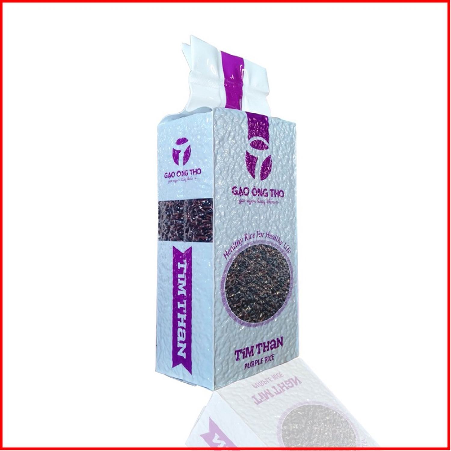 Intelligent purple brocade rice 100% natural rice 1kg Soc Trang speciality