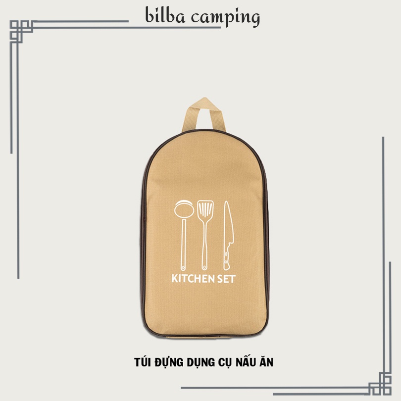 Túi đựng dụng cụ nấu ăn bếp dã chiến dùng đi du lịch cắm trại dã ngoại ngoài trời (BB4424) - Billba Camping