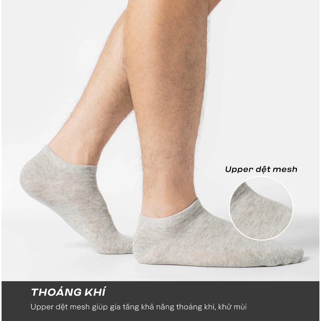[MỚI] Pack 10 Đôi tất vớ Coolmate Basics thấm hút mồ hôi - Thương hiệu Coolmate
