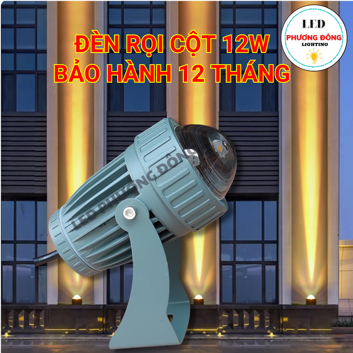 Đèn rọi cột rọi cây rọi tường bảng hiệu chống nước ip65
