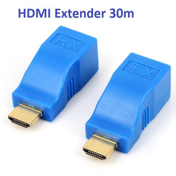 Bộ kéo dài hdmi extender 30m bằng dây lan rj45