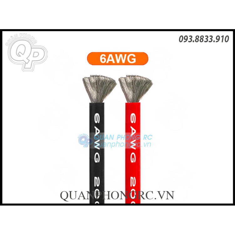 Dây Silicon 6 AWG (Mét Đơn)