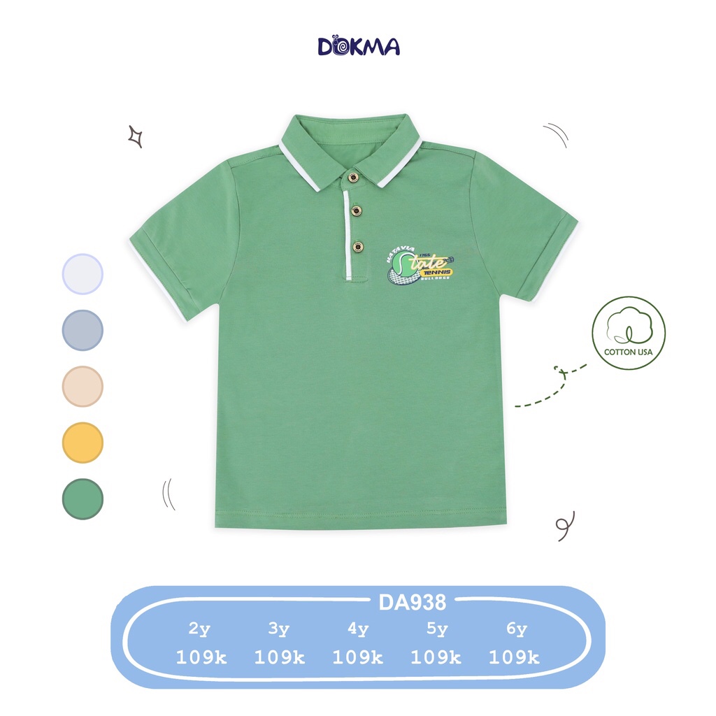Aó polo Dokma bé trai size 2-6 tuổi