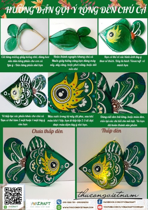 Bộ kit vẽ lồng đèn thú