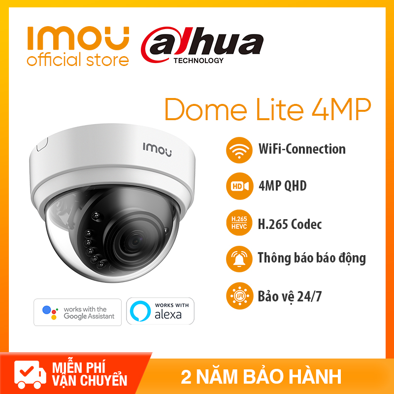 >> BÁO GIÁ DAHUA IMOU WIFI CAMERA SILICON COVER FOR CUE 2-QUẢNG CÁO SILICON CHO CUE 2 | Shopee Lazada Sendo Tiki mới nhất 156 DAHUA CAMERA IPC WIFI IMOU D42P - Độ phân giải 4MP QHD-Chuẩn nén H. 265+ Tầm nhìn ban đêm lớn+Thông báo báo động+ Bảo hành chính hãng 2 năm