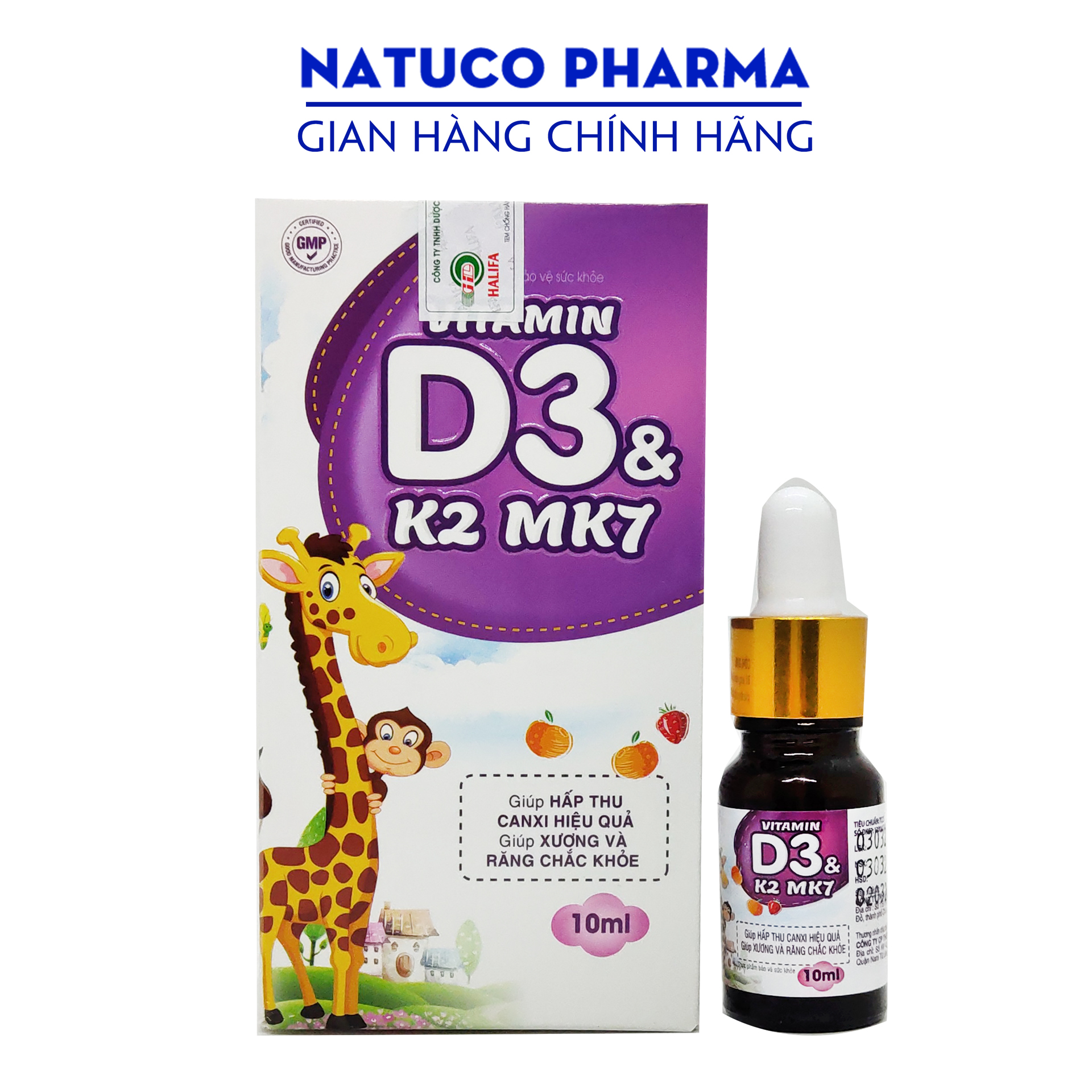 Vitamin D3 K2 Mk7 nhỏ giọt - Hàng chính hãng