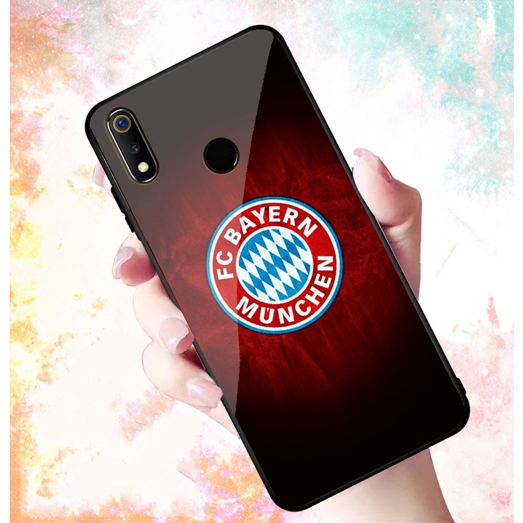 Ốp Lưng VSMART JOY 2 PLUS mặt kính cường lực cao cấp In hình Câu Lạc Bộ Bóng Đá