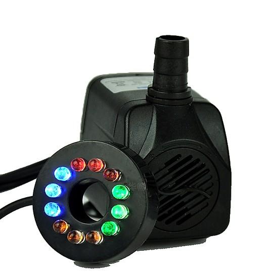 Máy bơm mini có đèn - máy bơm chìm - dùng cho thác nước phong thủy, bể cá