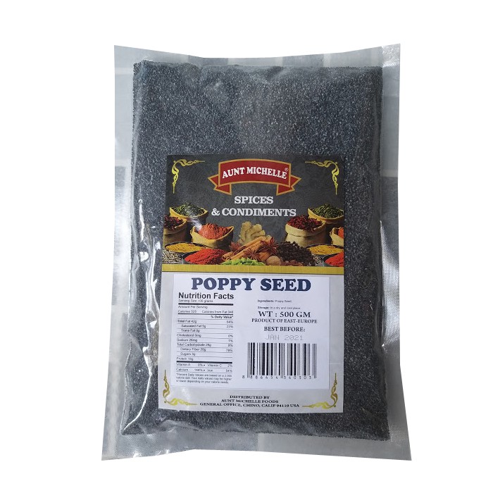 Hạt po-ppy seed - làm bánh, món ăn kiểu tây 500g