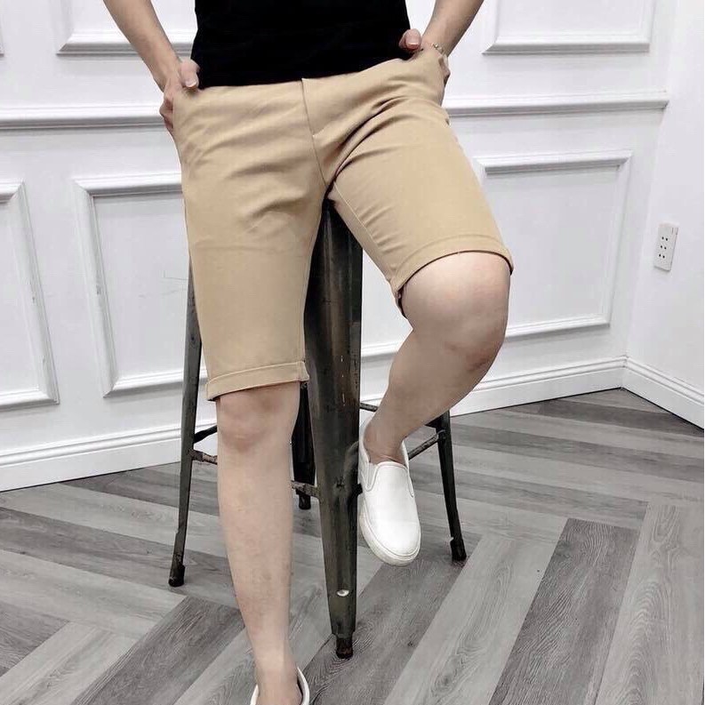 [FORM ÔM] QUẦN SHORT ÂU CO GIÃN VẢI COTTON 2  CHIỀU ĐỦ MÀU