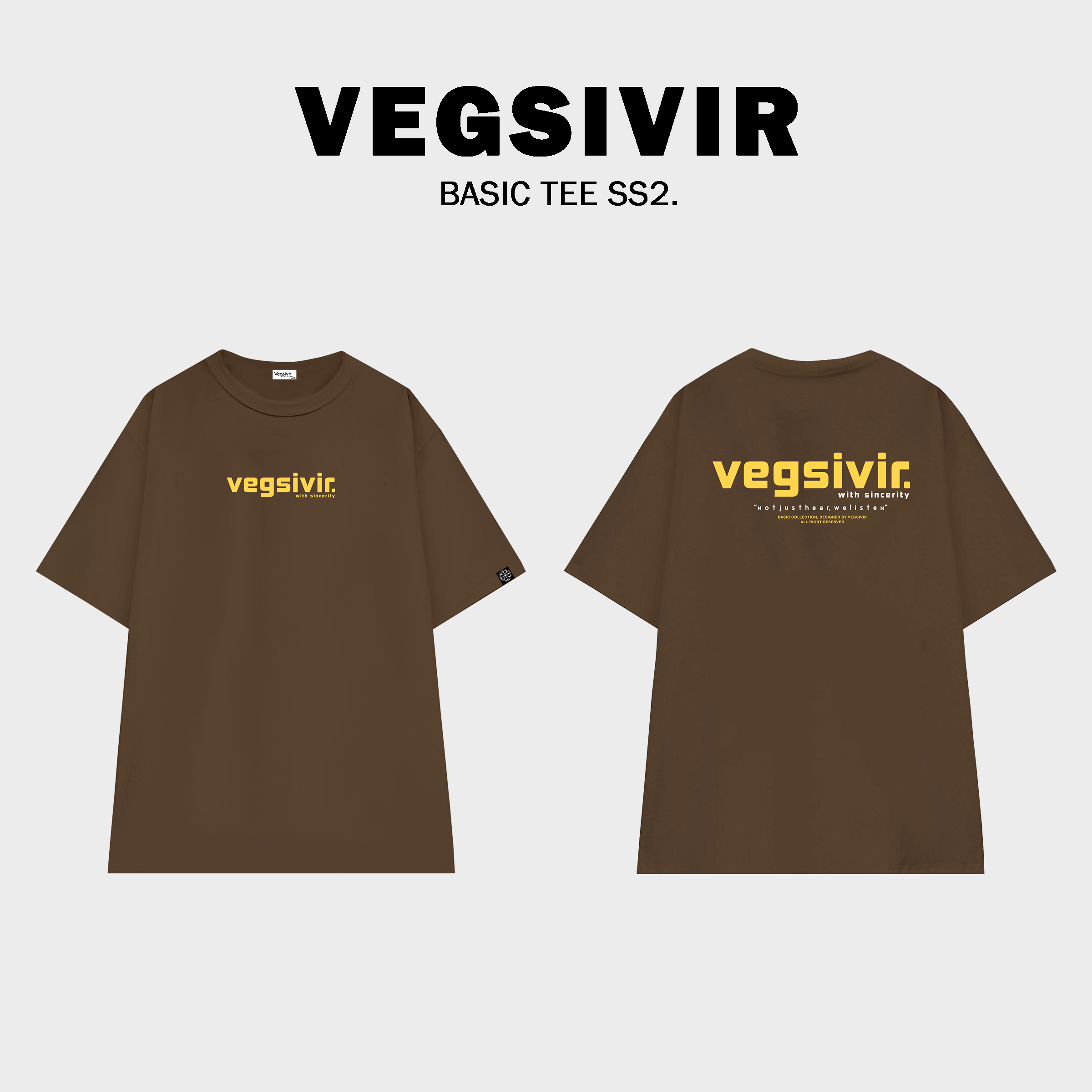 Áo thun cotton VEGSIVIR - BASIC SS2