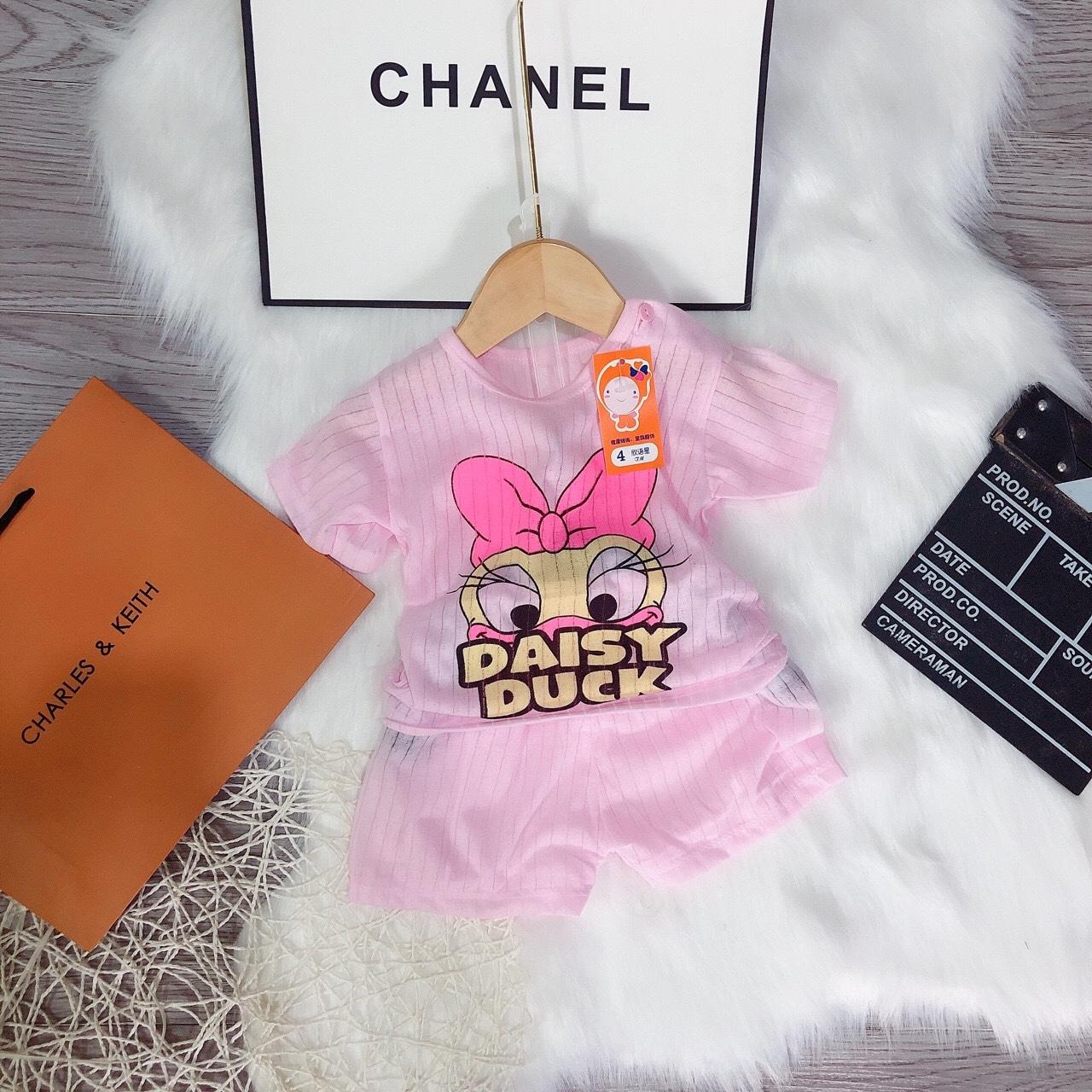 Combo 5 bộ cotton giấy màu cộc tay cho bé