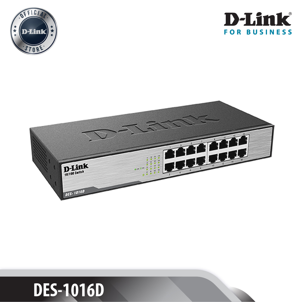 D-LINK DES-1016D Bộ chia cổng mạng  16 cổng 10/100