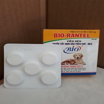 Thuốc Tẩy Giun Chó Mèo - Bio Rantel (Hộp 10 viên )