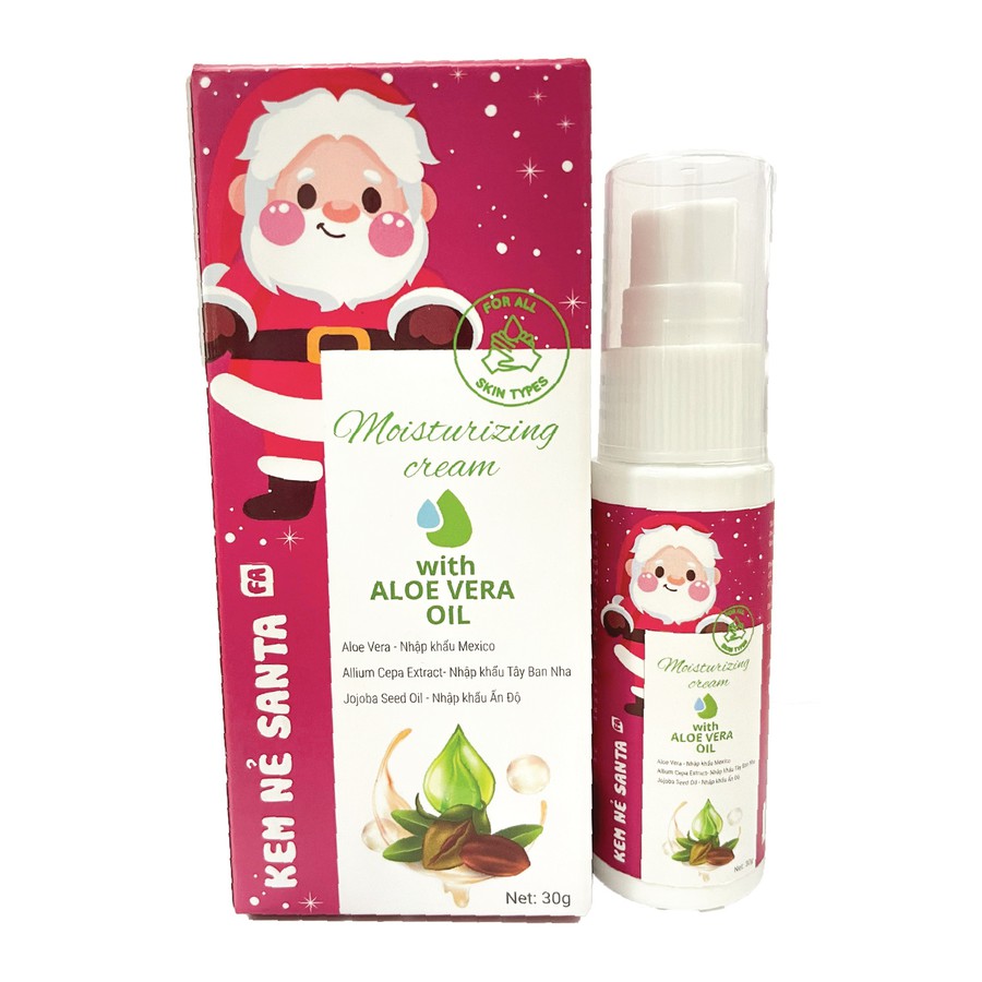 Kem nẻ santa 30gr giúp dưỡng ẩm, tái tạo da do nứt, khô da, hăm tã