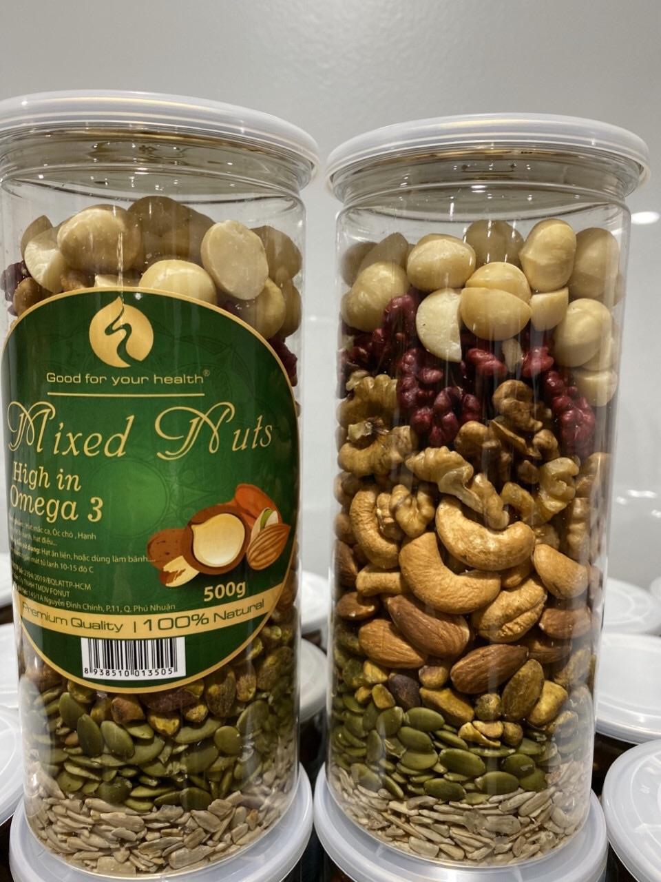 Mix nhân 8 loại hạt dinh dưỡng - 500g