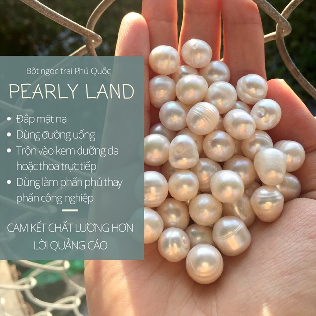 Bột Ngọc Trai (Có Ánh Xà Cừ) Handmade - Trắng Da