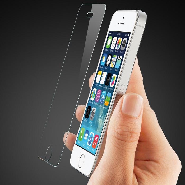 Kính cường lực trong suốt Iphone 5 / 5s / 5SE / 5C (Kèm miếng lau)