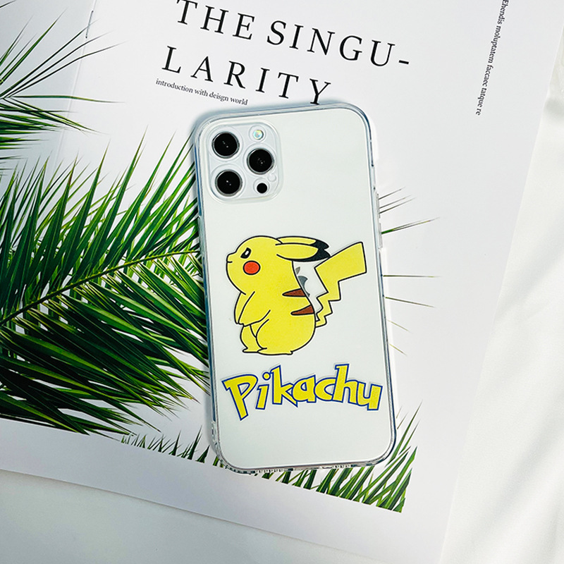 Ốp lưng iphone hình Pikachu dễ thương, bảo vệ camera