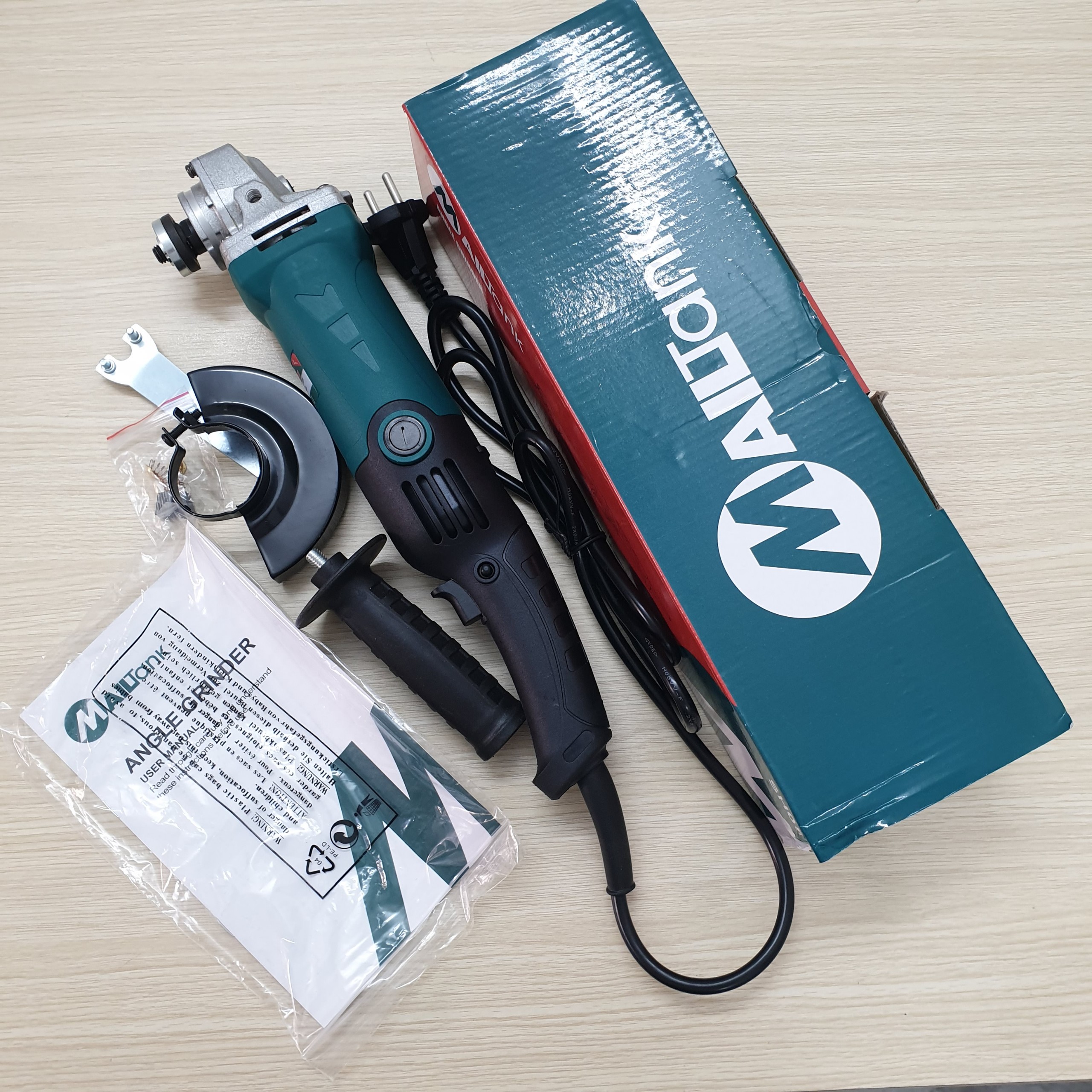 Máy mài cắt Mailtank công suất 950w mài đuôi dài cầm tay đường kính lưỡi 100mm máy mài góc đa năng motor ruột đồng tặng kèm lưỡi cắt