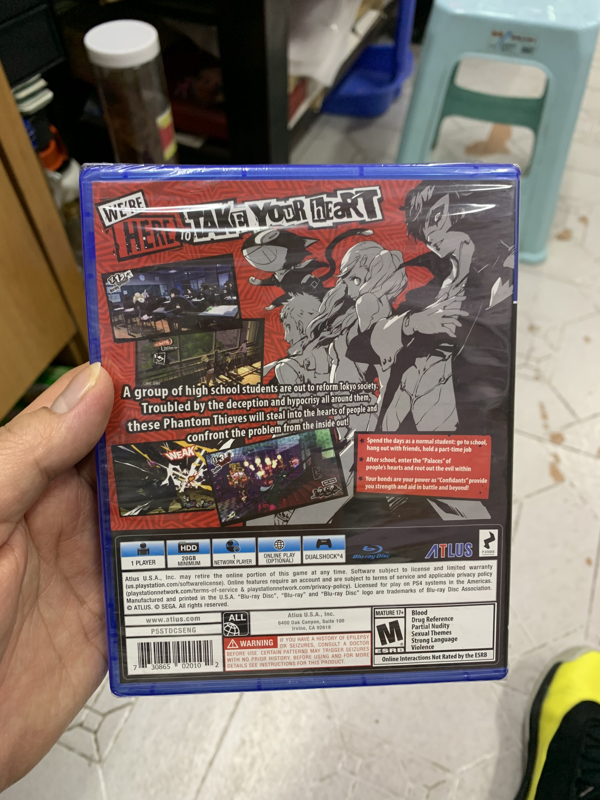 Đĩa Game Ps4 Persona 5 Royal Steeelbook Edition