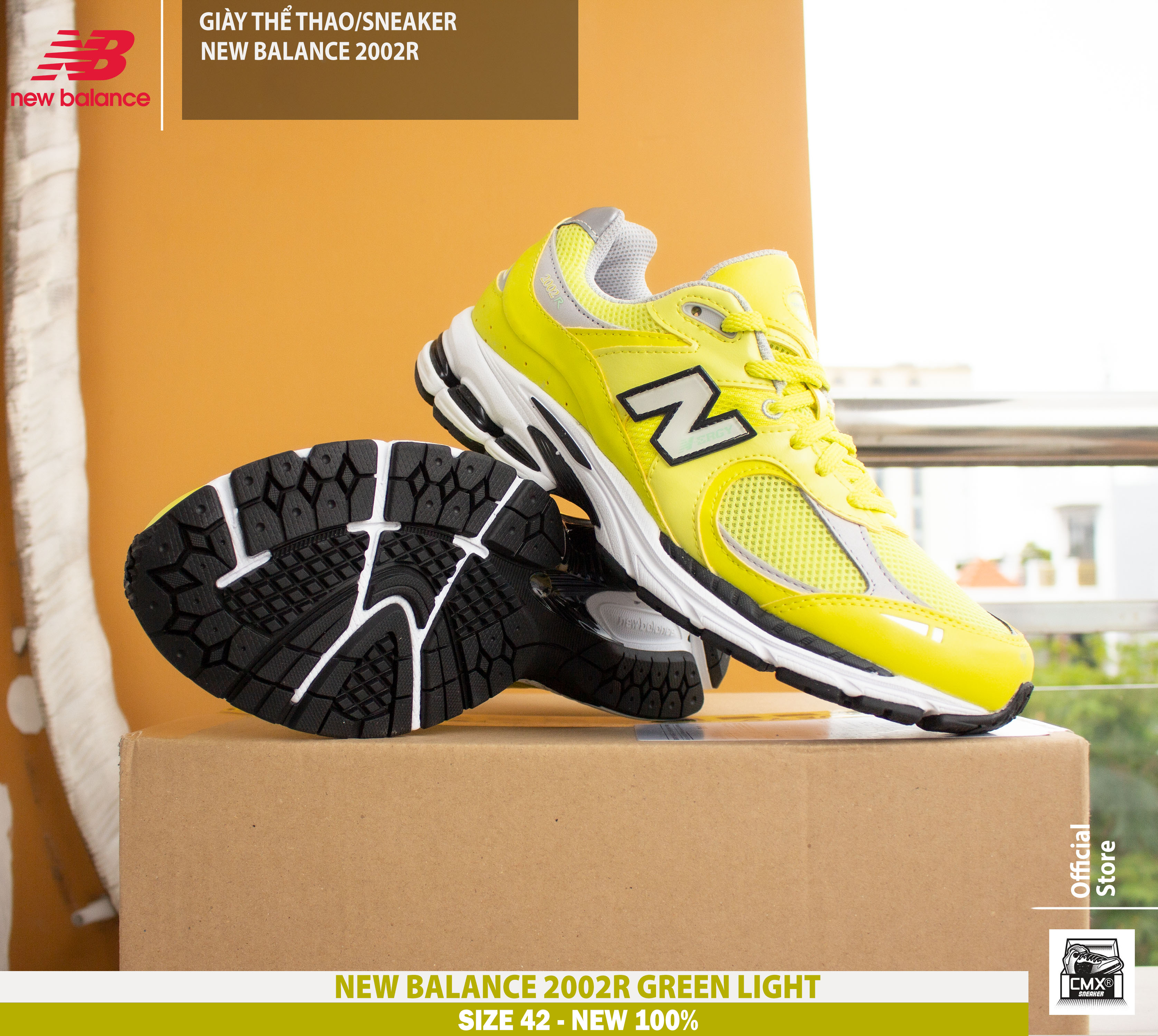 😘 [ HÀNG CHÍNH HÃNG ] Giày New Balance 2002R Green Light - AUTHENTIC 100%