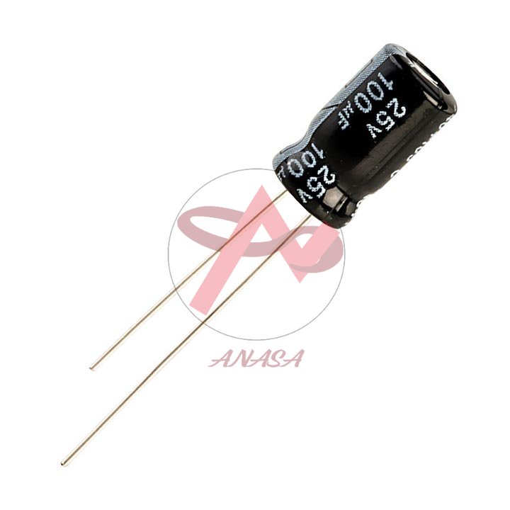 Combo 10 tụ hóa phân cực 25v 100uf