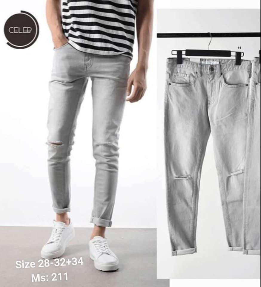 [HCM]Quần jean nam xước gối phong cách hàn quốc cực cool ngầu