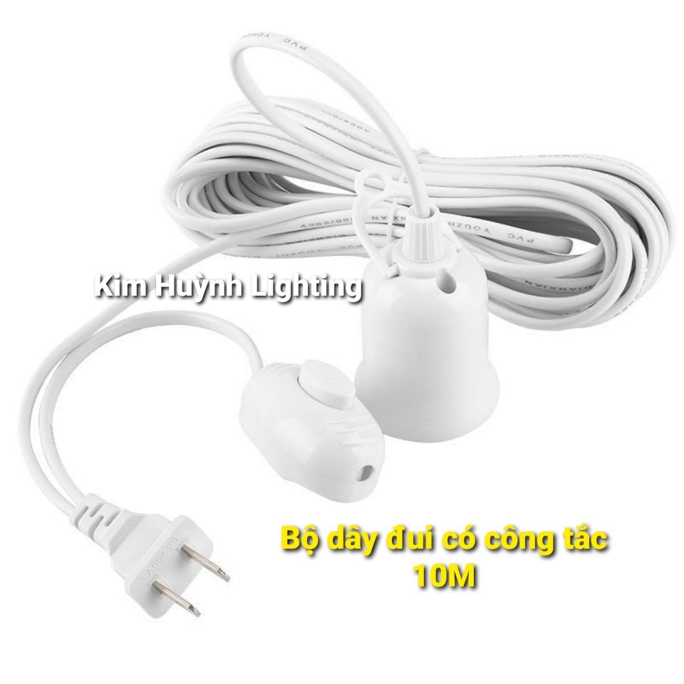 Đui bóng đèn, bộ dây đui đèn E27 có công tắc