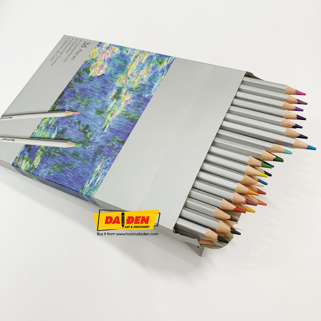 [DA ĐEN] Chì Màu Khô Marco Raffine 12|24|36 Màu Hộp Giấy