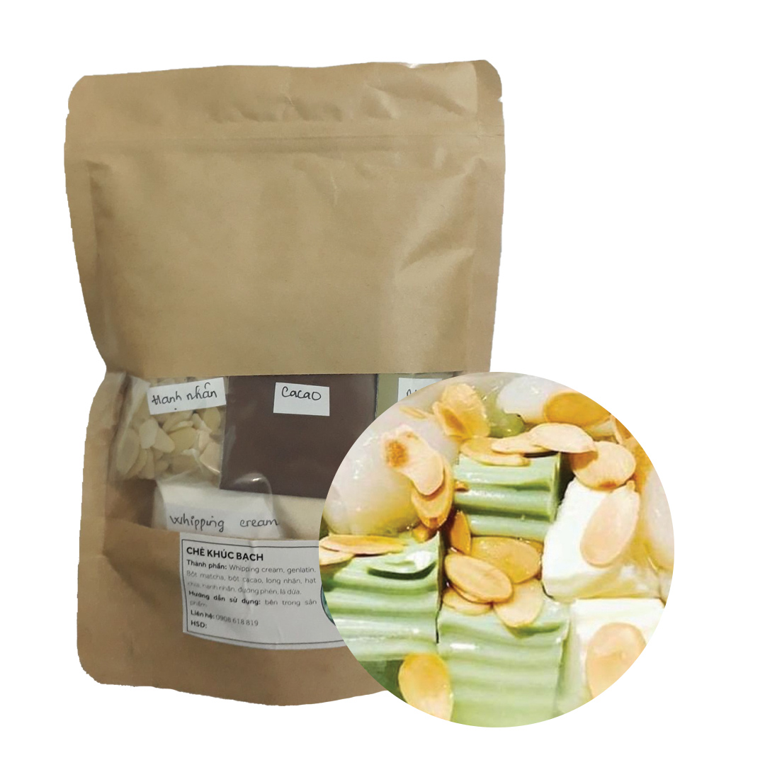 CHÈ KHÚC BẠCH PHOMAI TƯƠI  - set 10 chén - bao gồm phomai