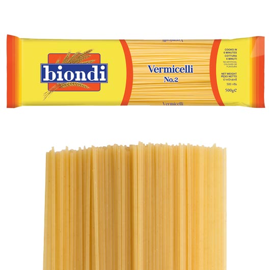Mì Vermicelli Số 2 Biondi 500g - Thương Hiệu Úc, SX Thái Lan | Biondi Vermicelli No.2 500g