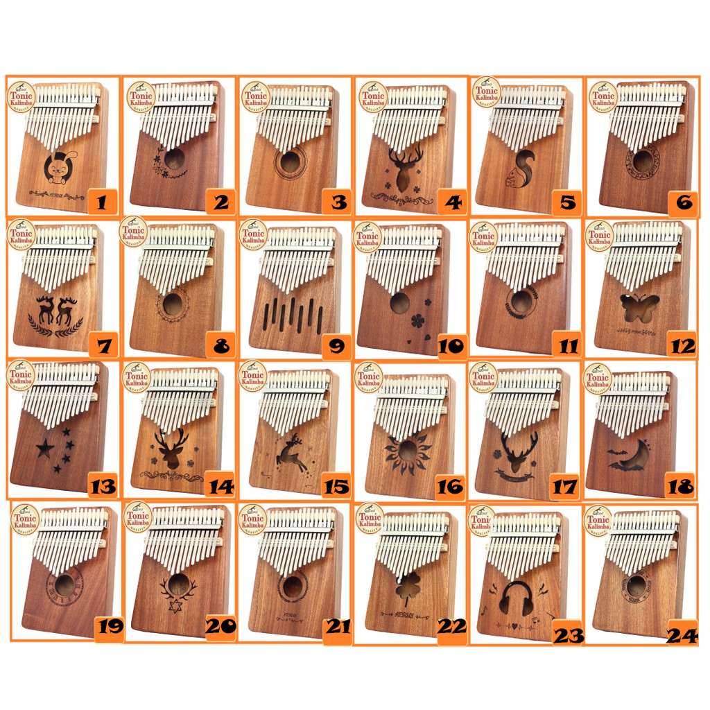 Đàn kalimba 17 phím kerus - bws chính hãng 100% - tặng full bộ phụ kiện