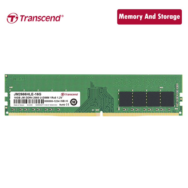 Bảng giá Ram Transcend DDR4 16GB 2666Mhz U-DIMM chính hãng Phong Vũ