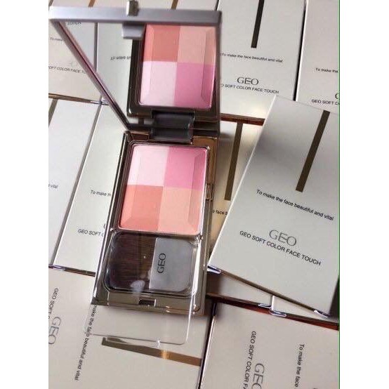 [HCM]Phấn má Hồng GEO Soft Color Face Touch SỐ 3
