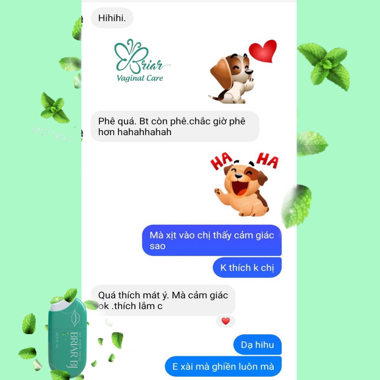 [siêu phẩm phòng the] Xịt thơm miệng Briar thơm mát tự tin gần ngau hơn ( Che tên sản phẩm khi giao)
