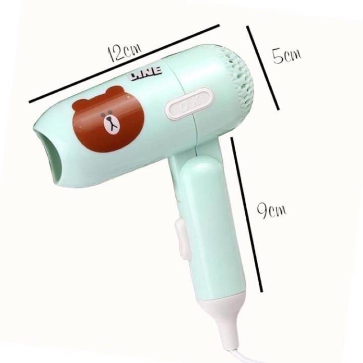 Máy xấy tóc mini bỏ túi du lịch icon siêu cute