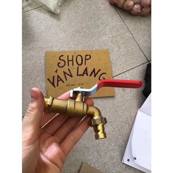 Vòi nước đồng Ferroli tay gạt phi 21